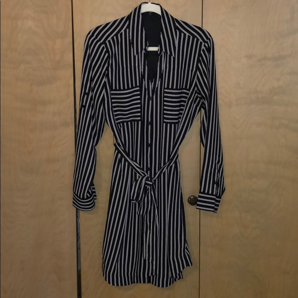 Express Button Down Dress